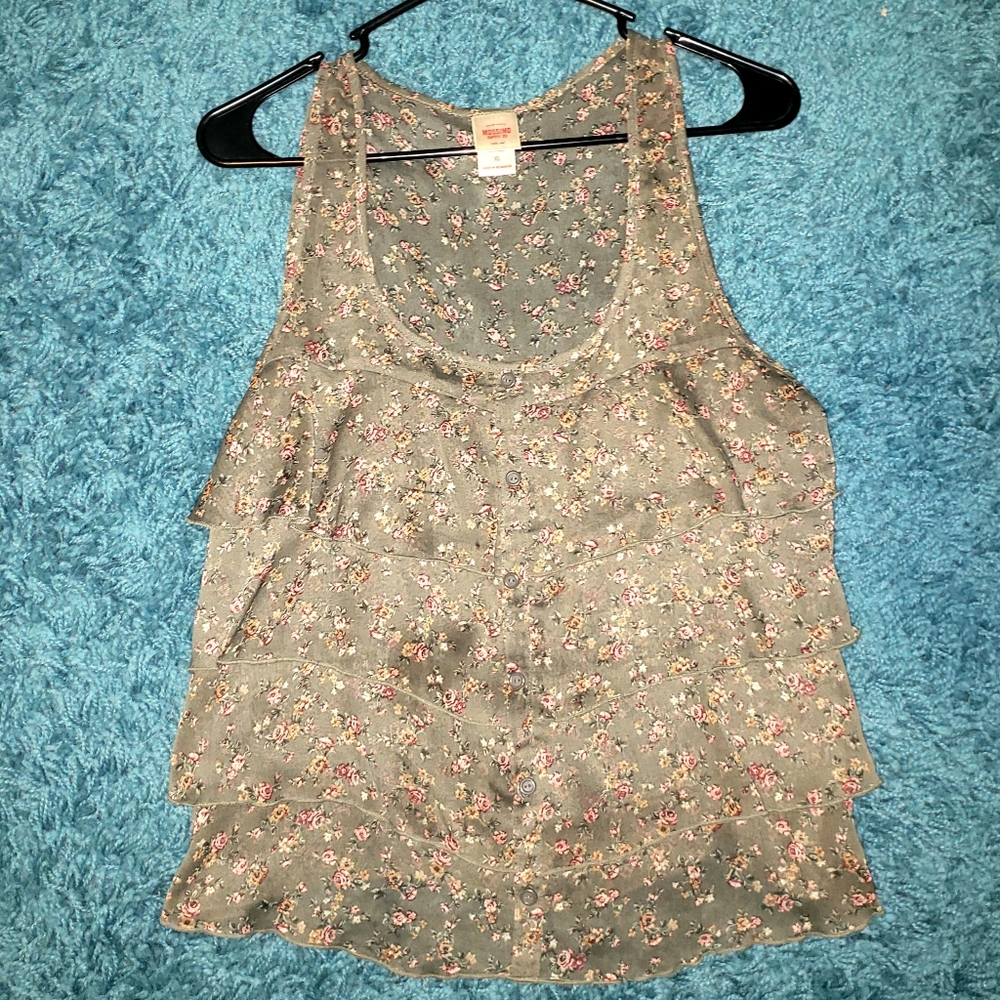 Sheer Ruffle Tank
